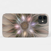Joyful Blume Abstrakt Beige Brown Fraktal Case-Mate iPhone Hülle (Rückseite (Horizontal))