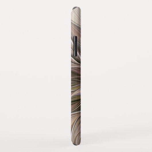 Joyful Blume Abstrakt Beige Brown Fraktal Case-Mate iPhone Hülle (Hinten/Rechts)