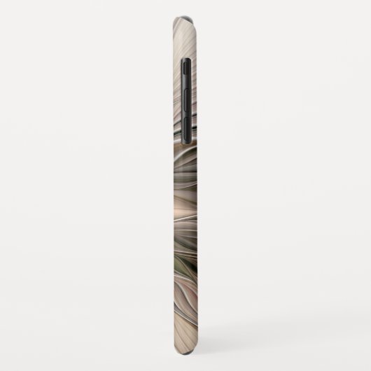 Joyful Blume Abstrakt Beige Brown Fraktal Case-Mate iPhone Hülle (Hinten/Links)