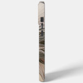 Joyful Blume Abstrakt Beige Brown Fraktal Case-Mate iPhone Hülle (Rückseite / Links)