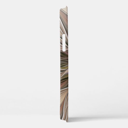 Joyful Blume Abstrakt Beige Brown Fraktal Case-Mate iPhone Hülle (Rückseite / Rechts)