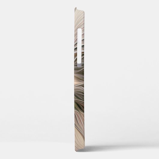 Joyful Blume Abstrakt Beige Brown Fraktal Case-Mate iPhone Hülle (Rückseite / Links)