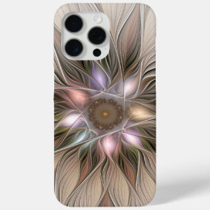 Joyful Blume Abstrakt Beige Brown Fraktal Case-Mate iPhone Hülle