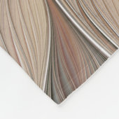 Joyful Blume Abstrakt Beige Brown Fraktal Fleecedecke (Ecke)
