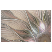 Joyful Blume Abstrakt Beige Brown Fraktal Stoff (Fat Quarter (45,7 x 55,9 cm))