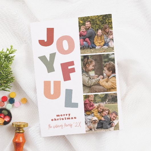 Joyful Boho Bold Multi 3 Foto Stand Weihnachten