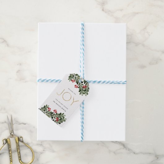 Joyful Boughs of Holly Geschenkanhänger (Mit Garn)