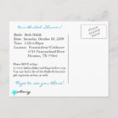 JOYFUL BRIDE EINLADUNGSPOSTKARTE (Rückseite)