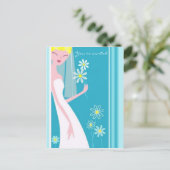 JOYFUL BRIDE EINLADUNGSPOSTKARTE (Stehend Vorderseite)