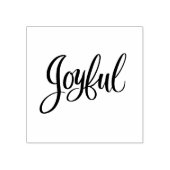 "Joyful" Brush Letting Gummistempel (Prägung)