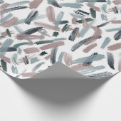 Joyful Brush Schlaganfälle Wrapping Paper Geschenkpapier (Ecke)