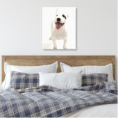 Joyful Bull Terrier Leinwanddruck (Insitu (Schlafzimmer))