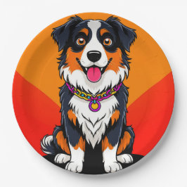 Joyful Cartoon Dog Illustration Pappteller