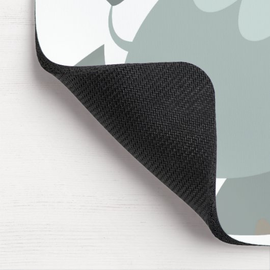 Joyful Cartoon Elephant Mousepad (Ecke)