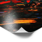 Joyful Child Playing with Birds Sunrise Water Fotodruck (Ecke)