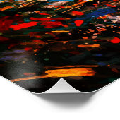 Joyful Child Playing with Birds Sunrise Water Poster (Ecke)