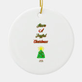 Joyful Christmas Circle Ornament (Vorne)
