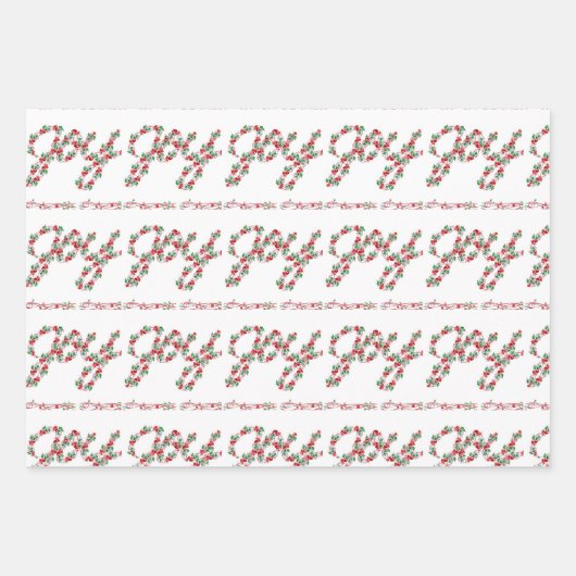 Joyful Christmas combo Geschenkpapier Set (Vorderseite 3)