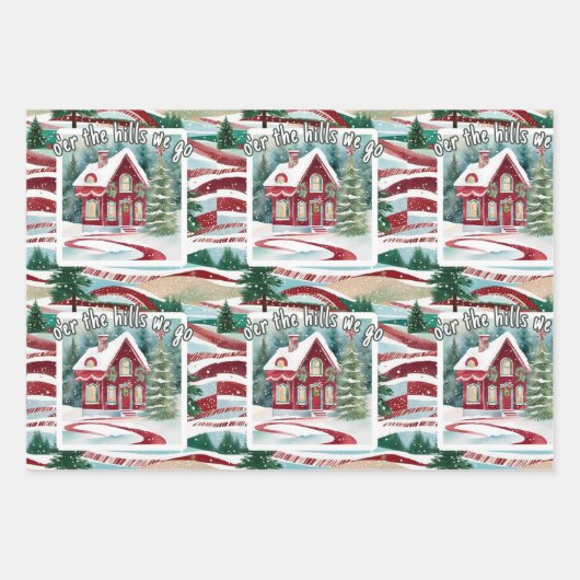 Joyful Christmas combo Geschenkpapier Set (Vorderseite)