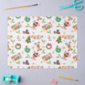 Joyful Christmas Design Tissue Paper for presents Seidenpapier (Basteln)