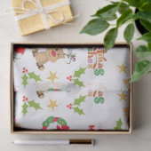 Joyful Christmas Design Tissue Paper for presents Seidenpapier (Geschenk)