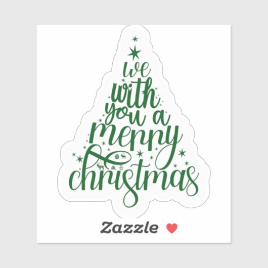 Joyful Christmas Festive Sticker (Blatt)