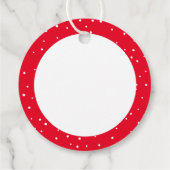 JOYFUL CHRISTMAS GIFT Elegantes kalligraphisches G Geschenkanhänger (Rückseite)