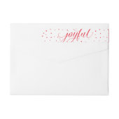 JOYFUL CHRISTMAS HOLIDAY Stilvoll kalligraphisch r (Rückseite)