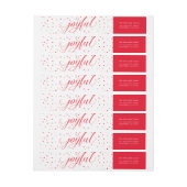 JOYFUL CHRISTMAS HOLIDAY Stilvoll kalligraphisch r (Bogen)
