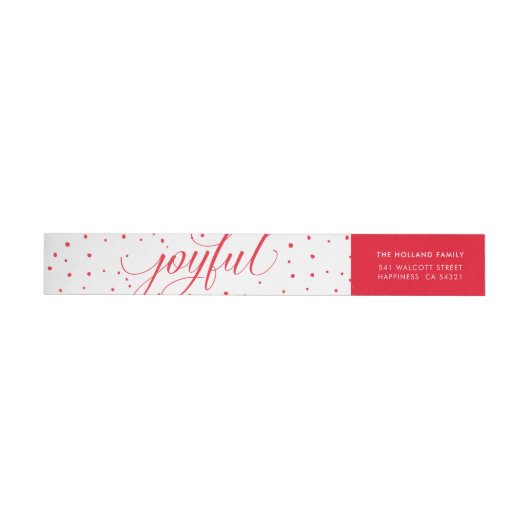 JOYFUL CHRISTMAS HOLIDAY Stilvoll kalligraphisch r (Person)