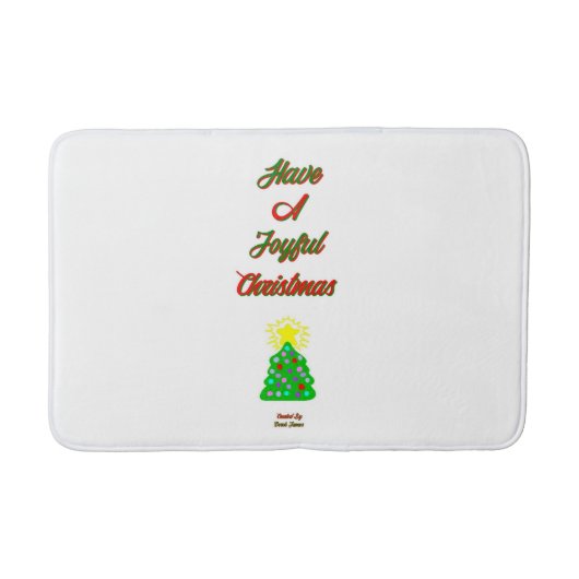 Joyful Christmas Medium Bath Mat Badematte (Vorderseite)