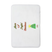 Joyful Christmas Medium Bath Mat Badematte (Vorderseite Vertikal)