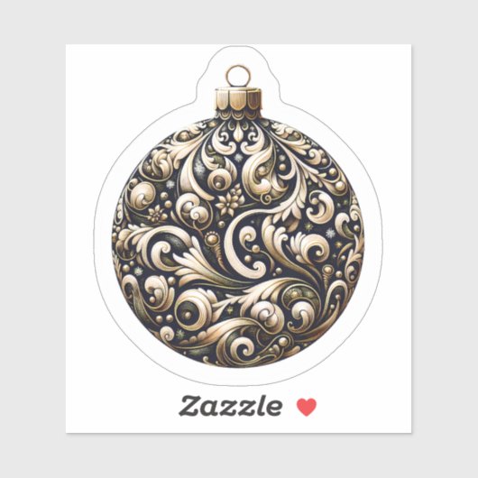 Joyful Christmas Ornament Aufkleber (Blatt)