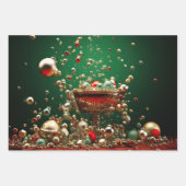 Joyful Christmas Ornament Geschenkpapier Set (Vorderseite 2)