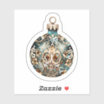 Joyful Christmas Ornament: Schöne Handarbeit Aufkleber<br><div class="desc">Dieses atemberaubende Ornament präsentiert aufwändige Designs in kräftigen Farben,  die den Geist der Urlaubssaison einfangen.</div>