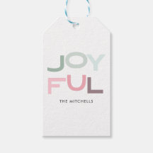 JOYFUL Christmas Pastell Personalisiert