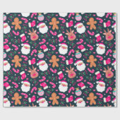 Joyful Christmas Pattern Geschenkpapier (Flach)