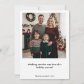 Joyful Christmas PhotoPop Card Feiertagskarte (Rückseite)