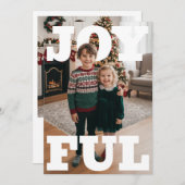 Joyful Christmas PhotoPop Card Feiertagskarte (Vorne/Hinten)