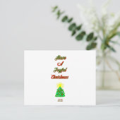 Joyful Christmas Postcard Postkarte (Stehend Vorderseite)