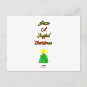 Joyful Christmas Postcard Postkarte