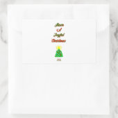 Joyful Christmas Rectangle Sticker (Tasche)