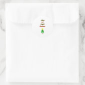 Joyful Christmas Round Sticker (Tasche)