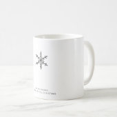 Joyful Christmas Snowflake Tasse (VorderseiteRechts)