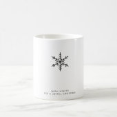Joyful Christmas Snowflake Tasse (Mittel)