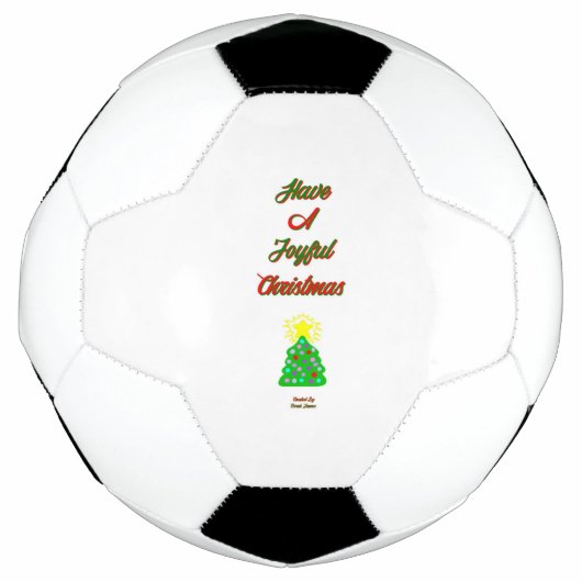 Joyful Christmas Soccer Ball (Vorderseite)