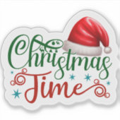 Joyful Christmas Square Sticker (Vorderseite)