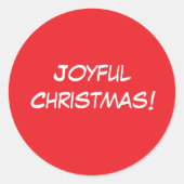 Joyful Christmas Sticker (Vorderseite)