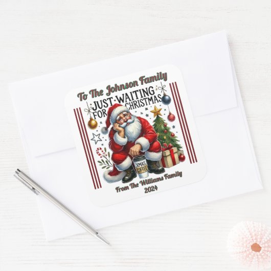 Joyful Christmas Sticker für Geschenke (Umschlag)