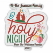 Joyful Christmas Sticker für Heilige Nacht (Vorderseite)